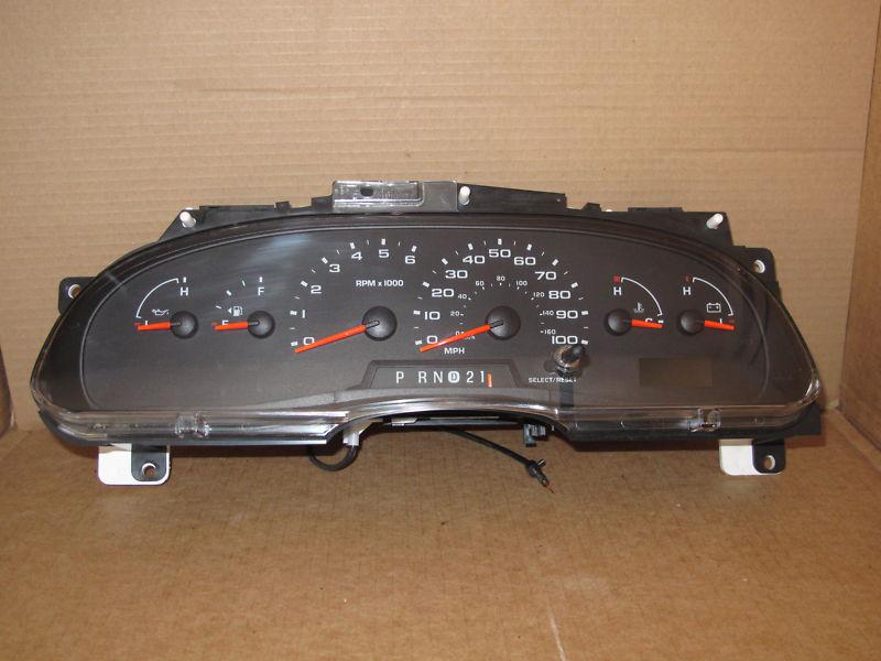 2007 07 ford e150 e250 e350 e450 van speedometer cluster 57k