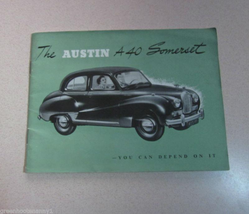 Austin a40 somerset sales booklet