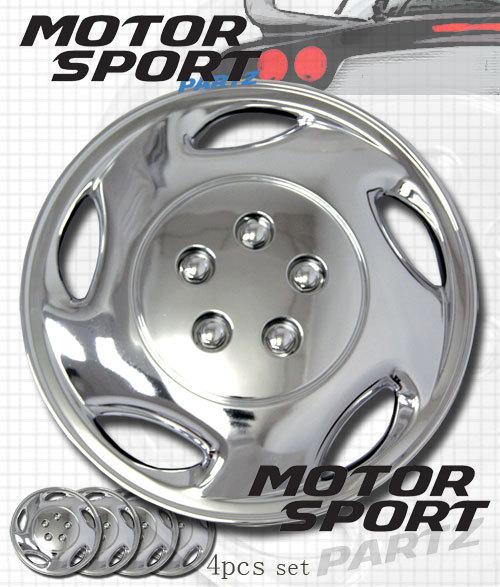 4pc set 15 inch chrome rim wheel skin cover hubcap style 941 hub caps 15" inches