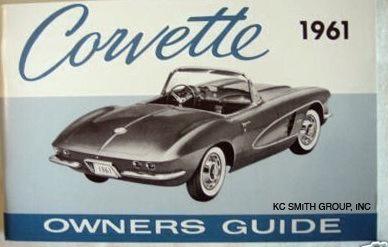 1961 corvette owners manual
