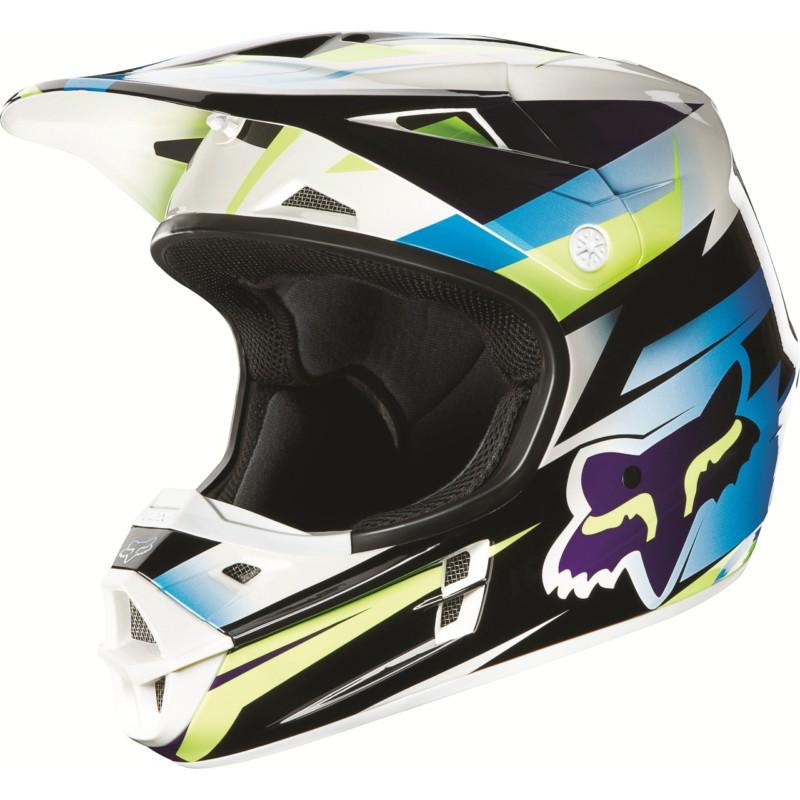 03913-002 fox v1 costa helmet youth blue mx atv off road motorycle helmet 
