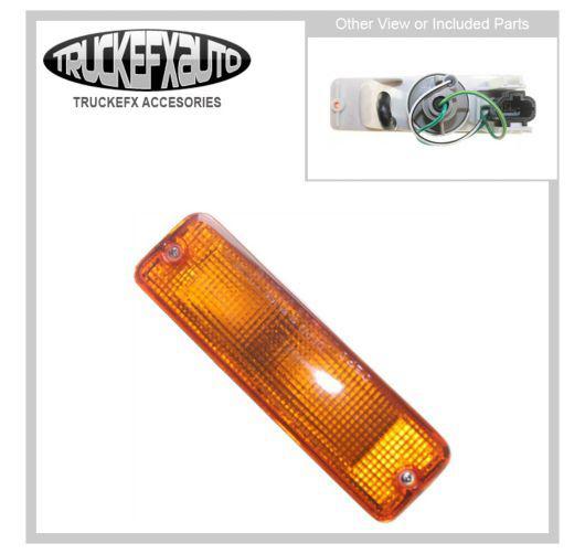 New turn signal light lamp driver left side amber lens 240 lh hand ni2530102