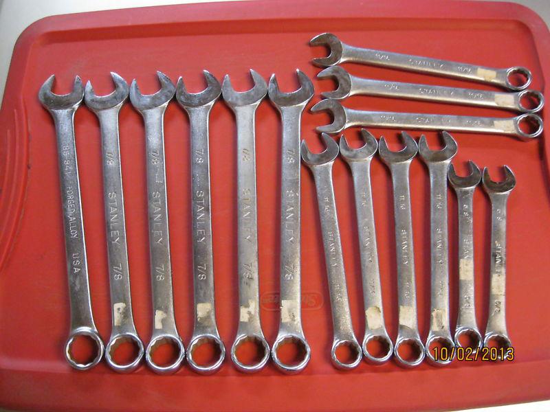 15 nice stanley wrench lot