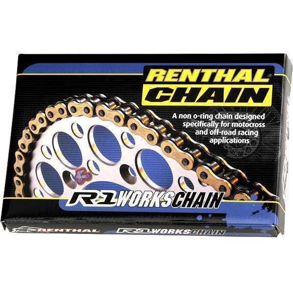 Renthal r1 works series chain 520 style 120 links 520-120 c128 mx atv bike