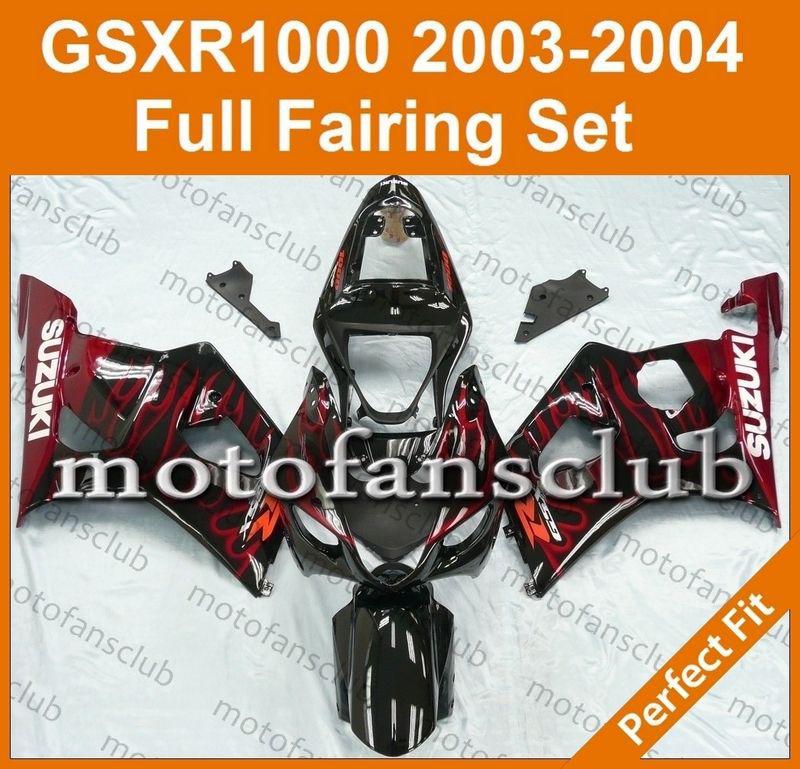 Fit suzuki gsxr 1000 03 04 gsx-r 2003 2004 fairing bodywork plastics k4 #12 b