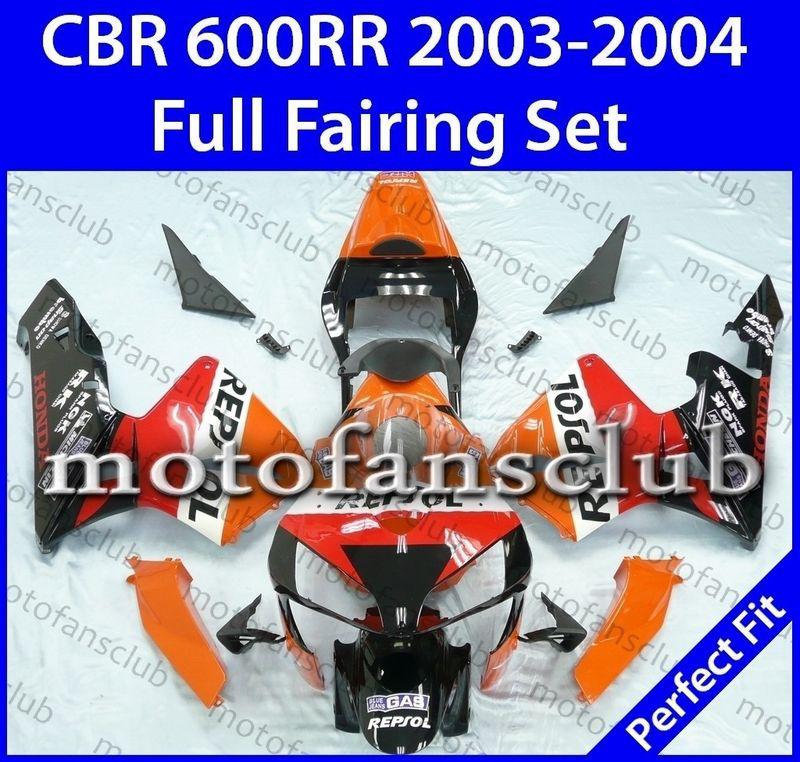 Fit honda cbr600rr 03 04 cbr 600 rr 2003 2004 fairing kit bodywork #64 b