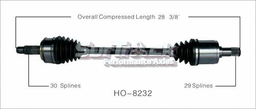 Surtrack perf axles ho-8232 cv half-shaft assembly-new cv axle shaft