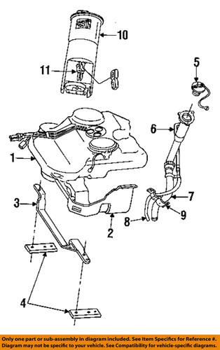 Mopar oem 4582039 fuel system-filler tube