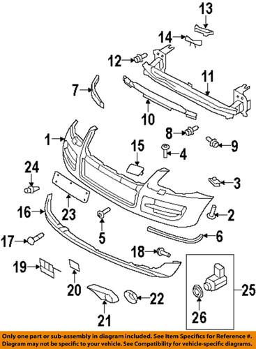 Volkswagen oem 7l6807287s9b9 license plate bracket-license bracket