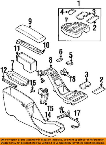 Dodge oem ue111t5ac center-console-trim panel