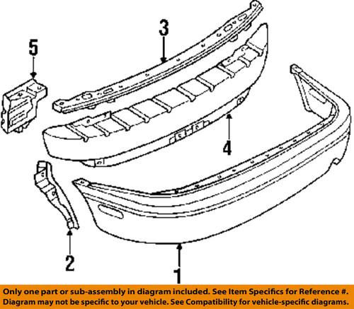 Mazda oem na0150280a rear bumper-bumper bracket