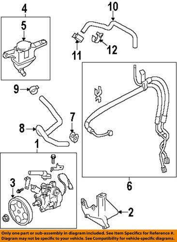 Subaru oem 34430aj021 power steering pump/steering pump