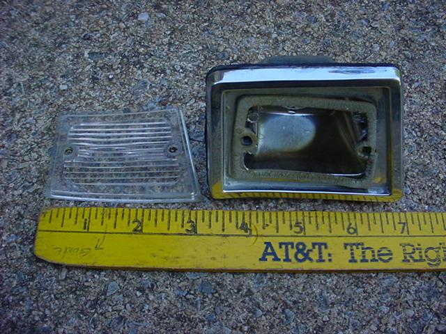 Mopar 63 dodge 330 440 left backup light assembly 63 d bbody