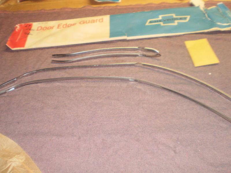 Chevrolet 67 fullsize 4 door door edge guard package orig. gm nos