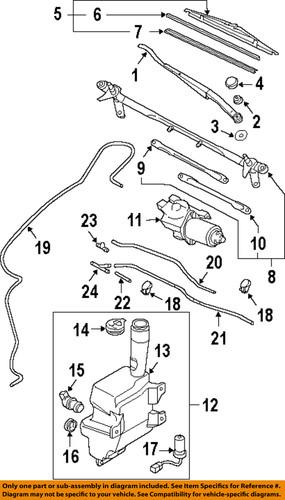 Mazda oem gk2a67482 windshield washer pump