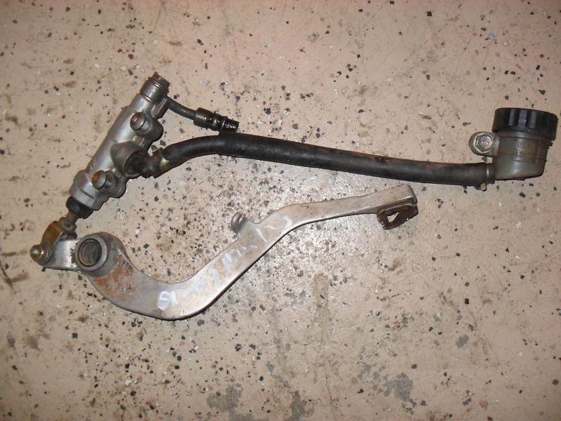 01 02 03 04 suzuki rm 125 rm125 rear brake master cylinder and brake pedal