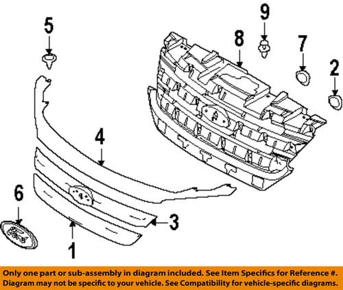 Ford oem ae5z8a284ac grille-mount panel