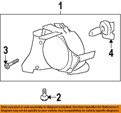 Gm oem 96830934 fog light-fog lamp assembly