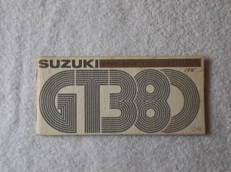 1975 75 original suzuki gt380 owner's manual oem gt 380 great shape