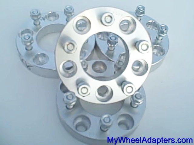 5x139.7 / 5x5.5 hub to 5x114.3 / 5x4.5 wheel set 4 rim adapters 1.5" lug spacers