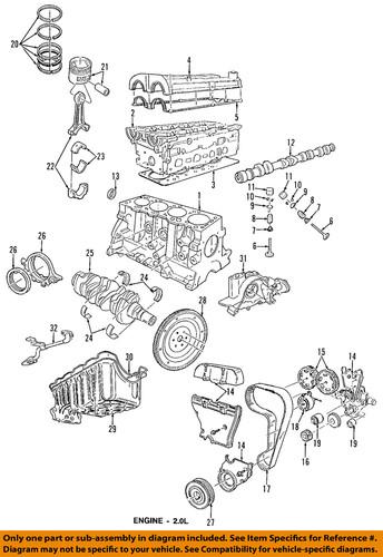 Ford oem f8cz-6268-aa timing belt/engine timing belt