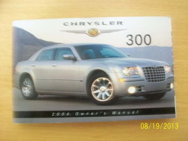 2006 chrysler 300  owners manual