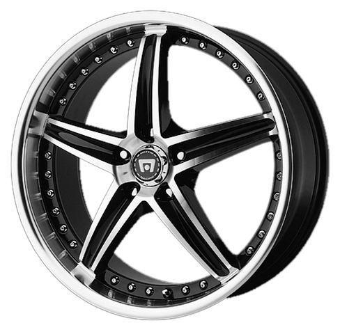 18" x 8" motegi mr107 5x112 slk glk mlk a3 a4 a5 a6 jetta gti black wheels rims