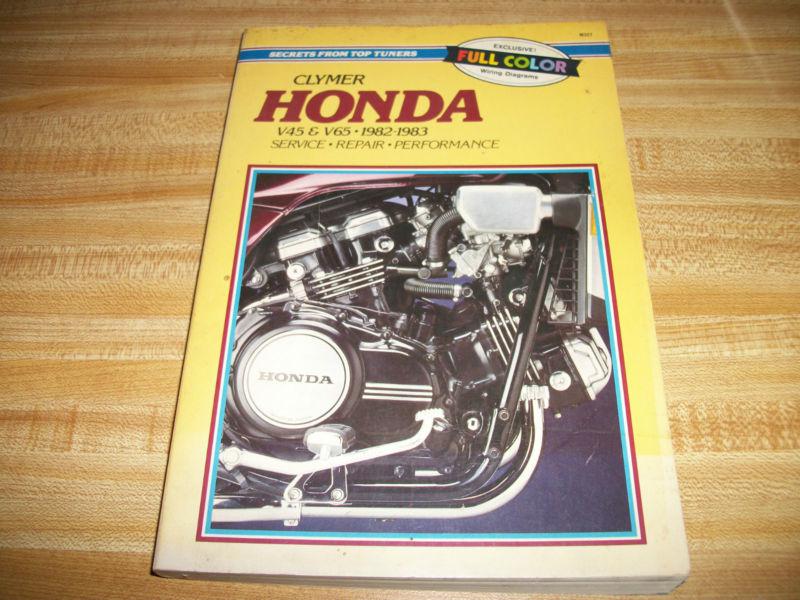   vintage antique clymers honda v45, v65  motorcycle service repair  manual  