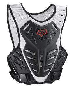 Fox racing titan race subframe/chest protector black/silver s/m  06097-464-037