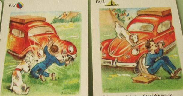 Vw playing cards quartett beetle bug oval porsche kÄfer skat quartett 356 550 t1