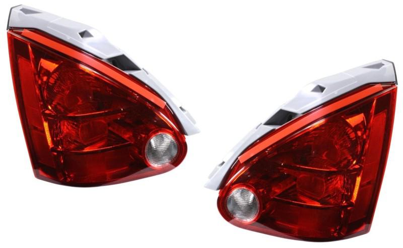 Tail light brake lamp rear lens & housing pair set driver & passenger sides