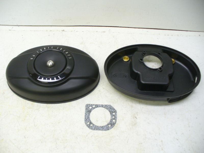 Harley tc96 fatboy flat black air cleaner parts.