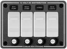 Blue sea systems vertical & horizontal waterproof switch panels 8262