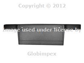 Bmw e39 (1997-2000) license plate base center impact strip (black) genuine