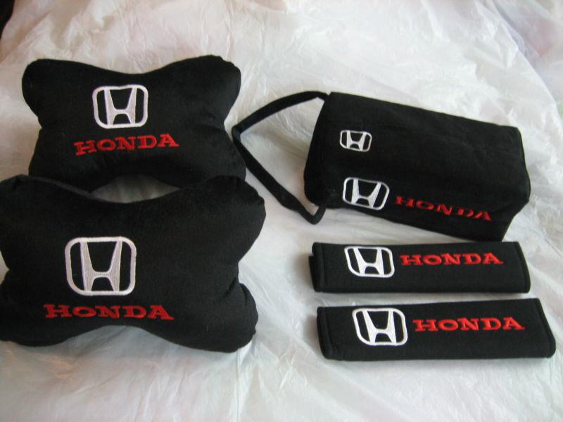 New seat belt cover tissue box cover seat neck pillow for pc-honda auto