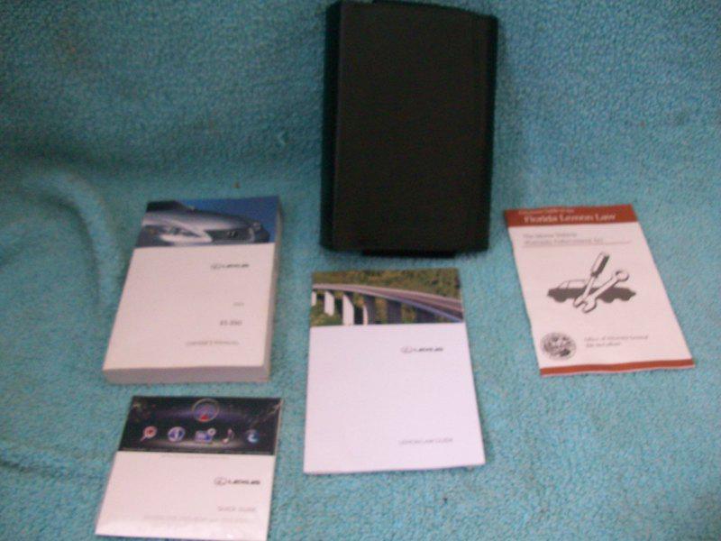 2011 lexus es owners manual set with case !!! free shipping!!!