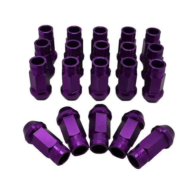 Purple open end 12x1.25 thread size 20pcs lug nuts[suburu, nissan, infiniti]