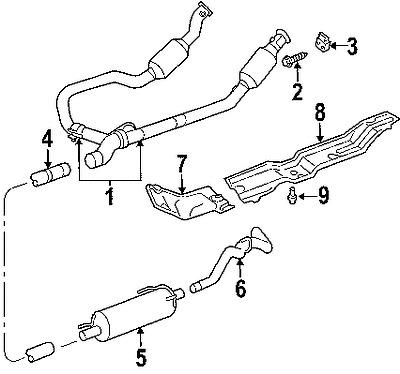 Dodge 55366000aa genuine oem factory original converter & pipe nut