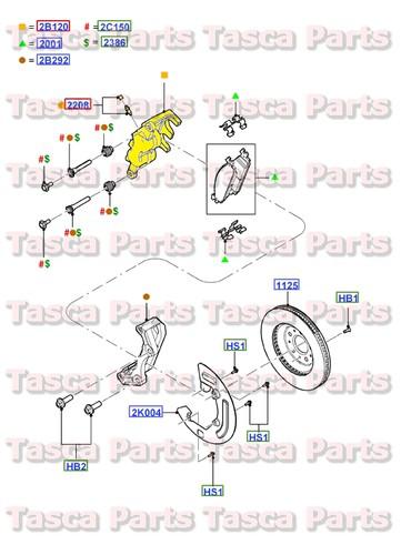 New oem rh front brake caliper 2013-2014 mks & flex mkt & taurus 2013 explorer