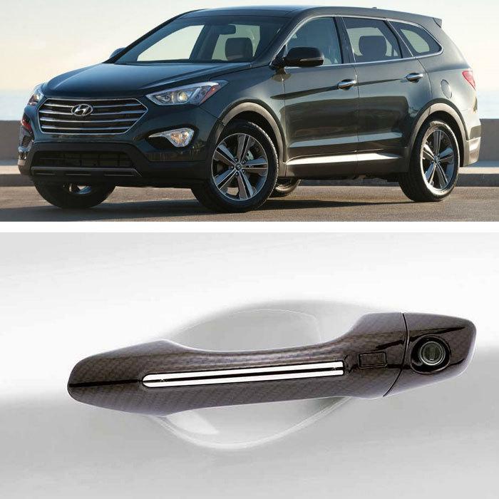 2013 grand santa fe / maxcruz carbon door handle/catch moulding trim car k-800