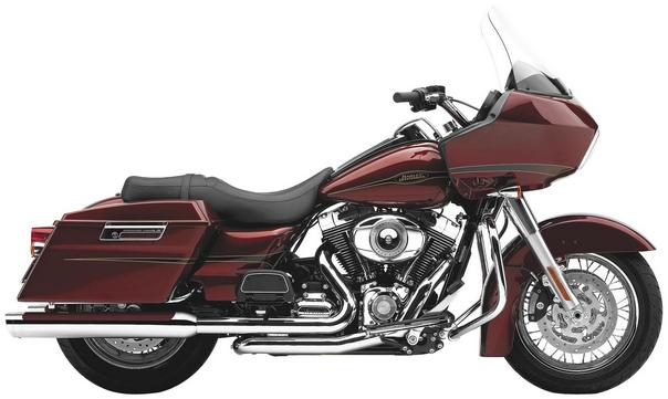 Cobra powerport dual headpipes chrome for harley flh flt 09-10