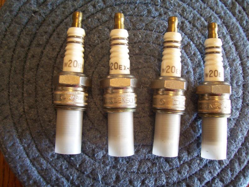 4 denso spark plugs w20ex-u