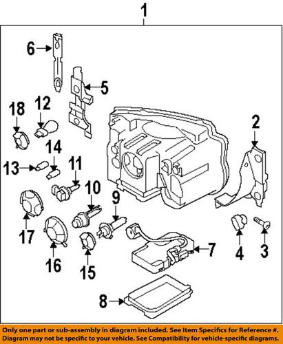 Land rover oem xbi000030 headlight bulb-xenon bulb