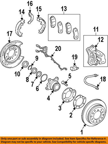 Toyota oem 0446660140 brake pad or shoe, rear/disc brake pad