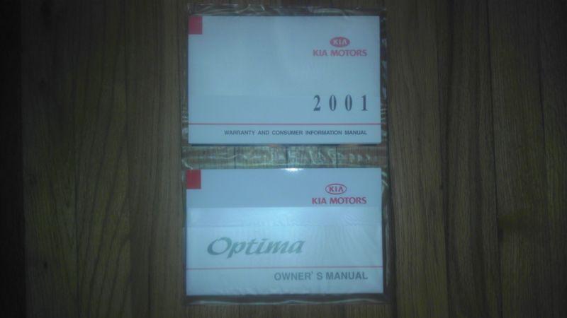 2001, kia optima, owner's manual, mint condition