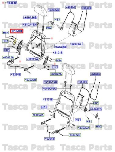 New oem front seat back bracket ford taurus x fresstyle 500 & mercury montego