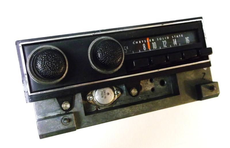 Plymouth cuda barracuda dodge challenger radio 70 71 72 73 74