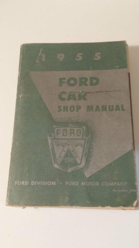 Vintage 1955 ford car shop manual ford motor company book nov 1954 automobile