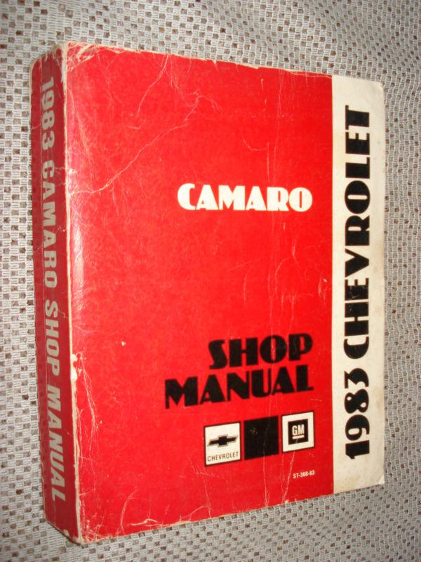 1984 chevy camaro shop manual original book service z28