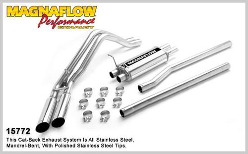 Magnaflow 15772 ford truck f-150 pickup stainless cat-back performance exhaust